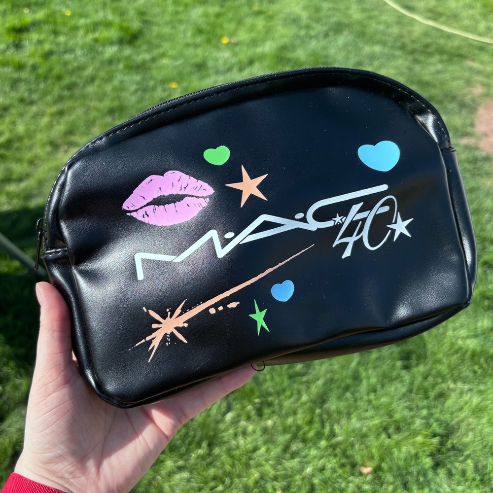 MAC 40th Anniversary Cosmetic Makeup Zippered Bag